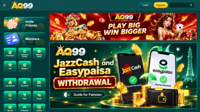 AQ99 JazzCash and Easypaisa Withdrawal
